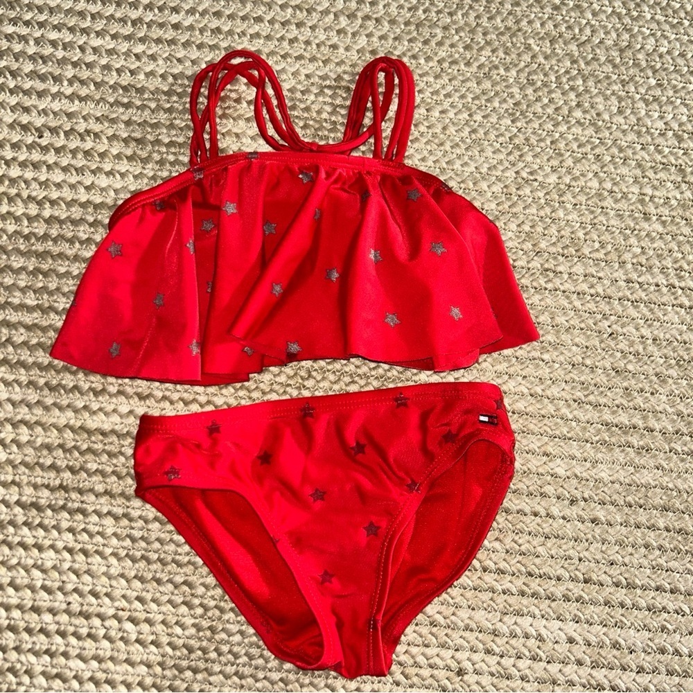 Tommy Hilfiger Kids Red Starry Bikini